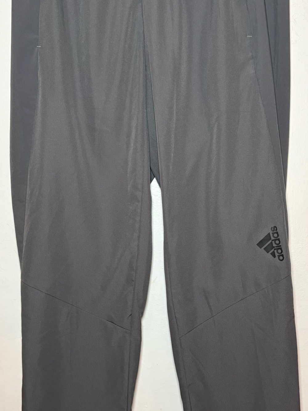 adidas Men's Charcoal Gray Athletic Track Pants